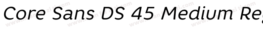Core Sans DS 45 Medium Regular字体转换
